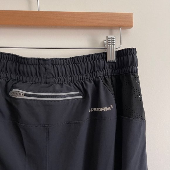 Mens Under Armour Black Heat Gear Zipped Pants Large - Picture 5 of 10